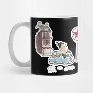 Caltex Driving Abroad Artwork Mug